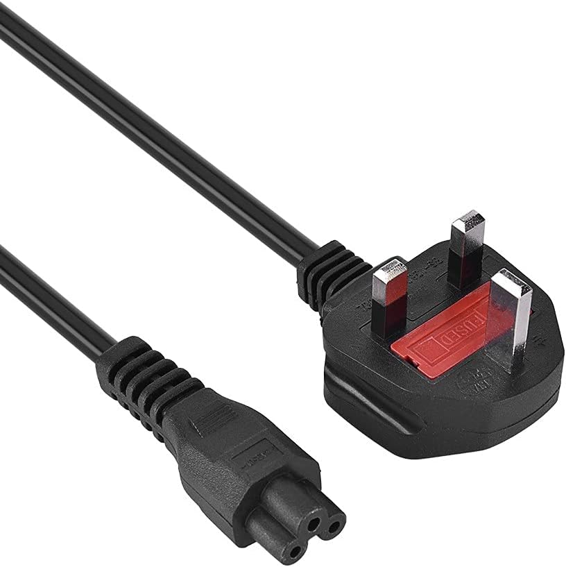 England UK Power Cord with Fuse, BS1363 to C5 for Notebook, 18AWG,