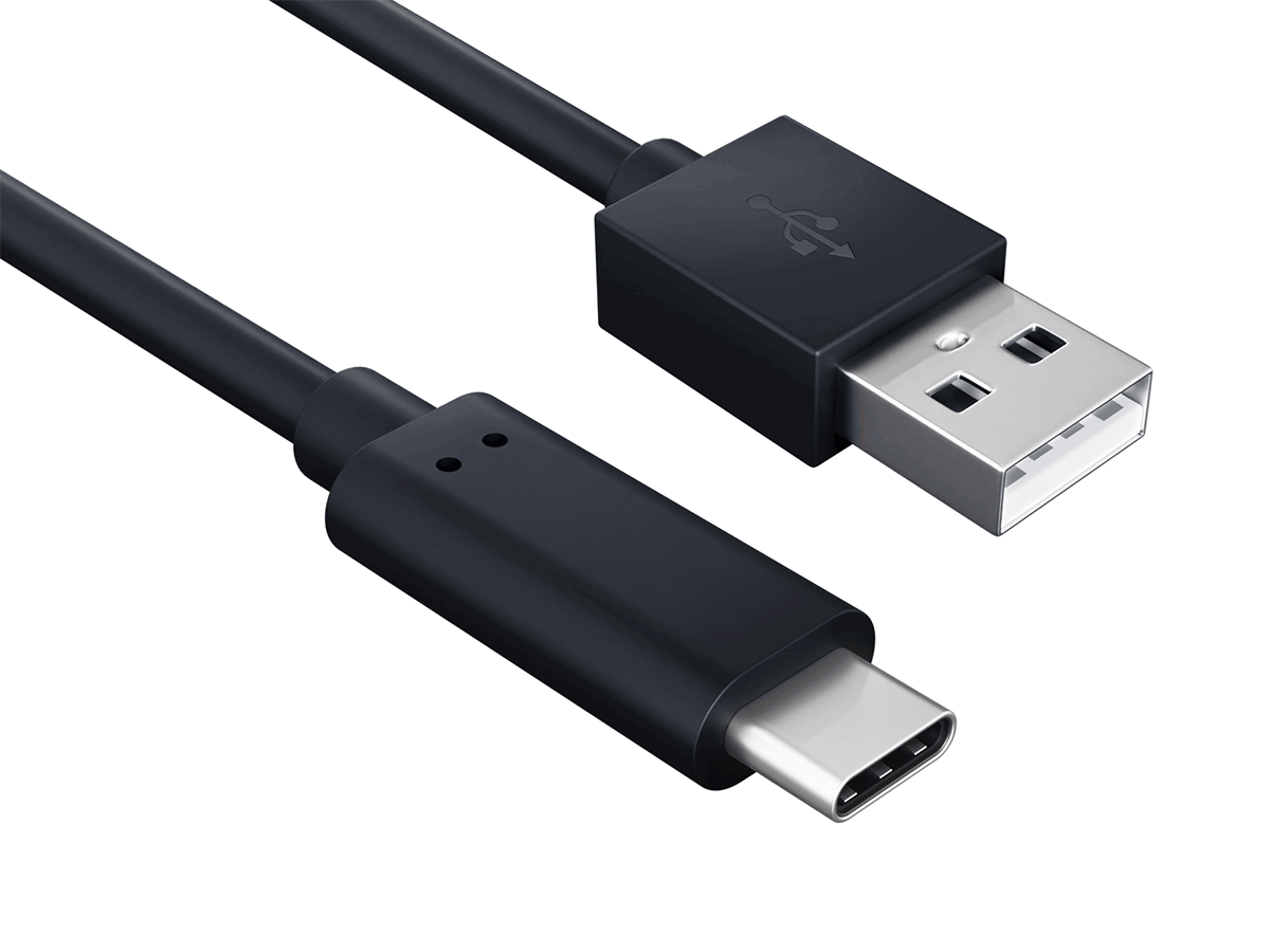 USB 2.0 Type-A to Type-C Male Cable 480 Mbps 5V/3A,
