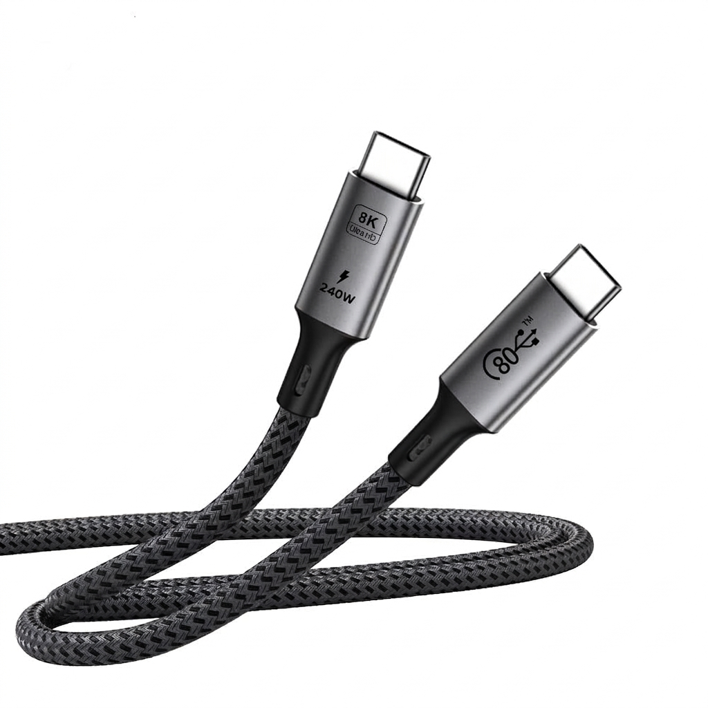 USB 4.0 USB C to USB C Cable, 80Gbps Comatible with Thunderbolt 5 Cable, 240W