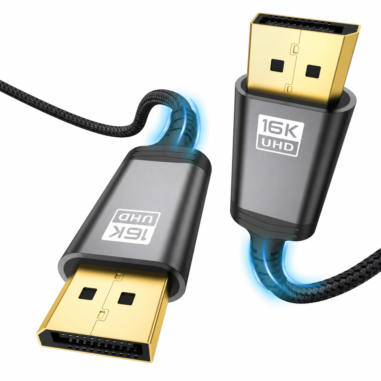 DisplayPort Cable 2.1, 80Gbps, 16K@60Hz, 8K@240Hz, DP Cord, 